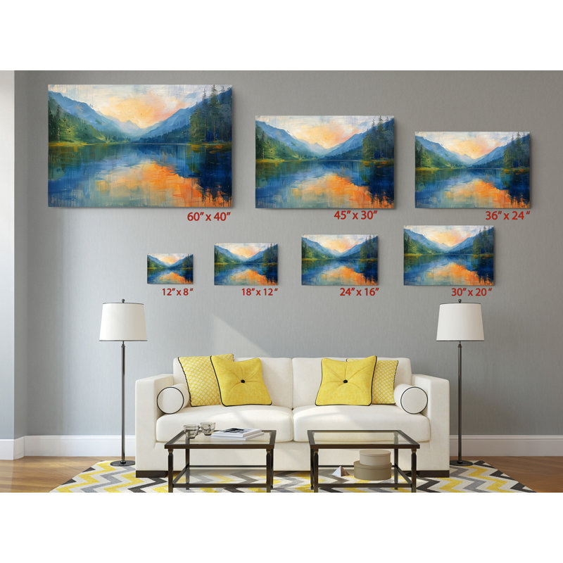 Reproduction de peinture à l'huile sur toile, H 24 po x l 36 po