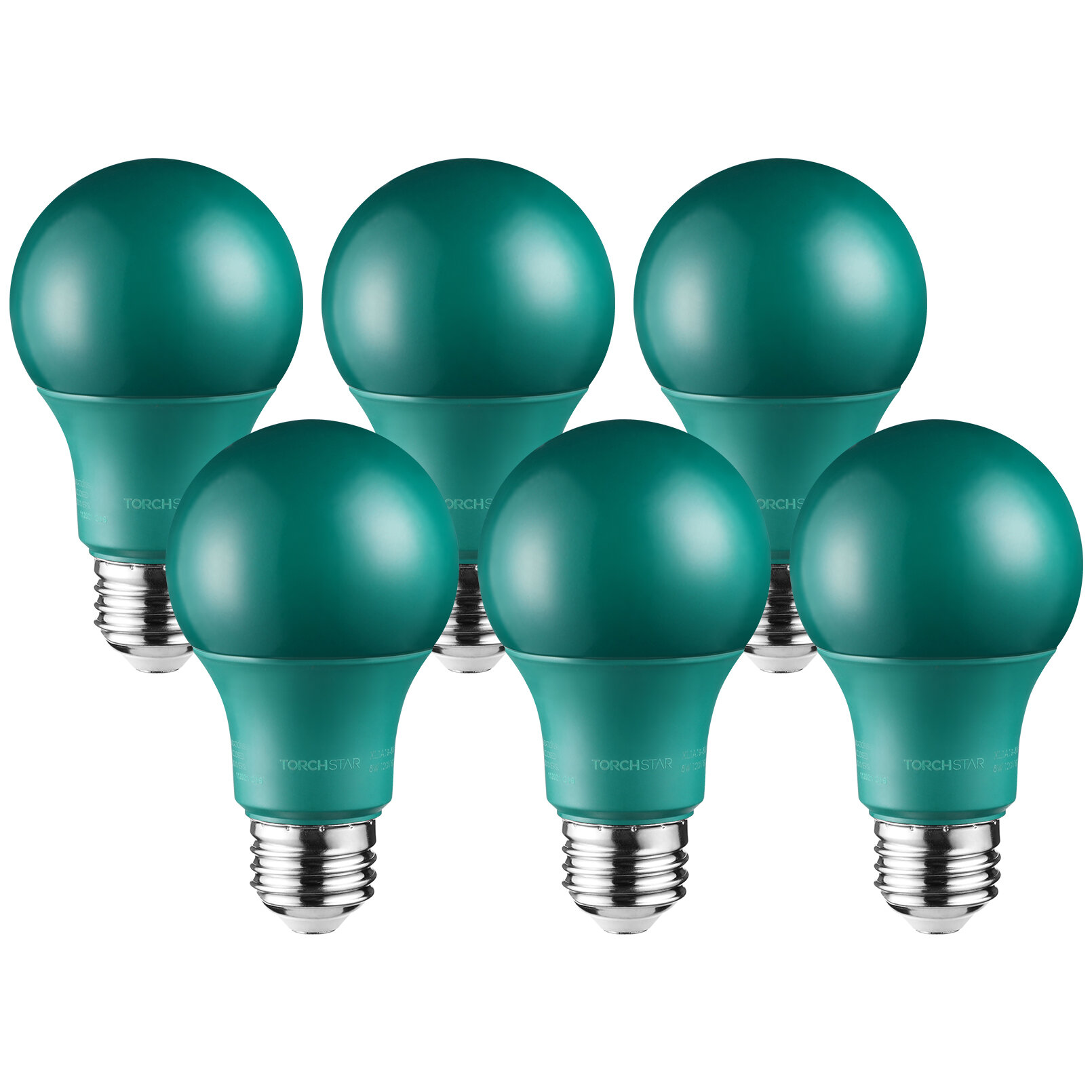 TORCHSTAR LED A19 Blue Light Bulbs, E26 Base Light Bulb, 8W 120V