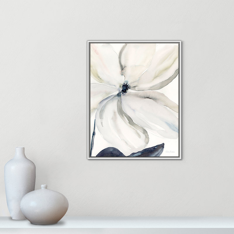 «Day Break Bloom I Print» par Kristen Brockmon, H 29,5 po x l 23,5 po x P 2 po, Blanc