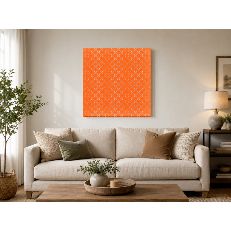 «Indiana Basketball City Colors Luxury Monogram», jaune, rouge, bleu marine, toile, art mural