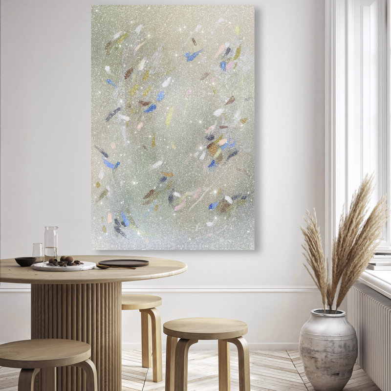 Spontaneous Trace Print by Oliver Gal, 15"H x 10"W, Gallery Wrapped