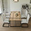 Ensembles de table à manger de qualité supérieure avec chaises en MDF et en polyuréthane rustiques de qualité supérieure