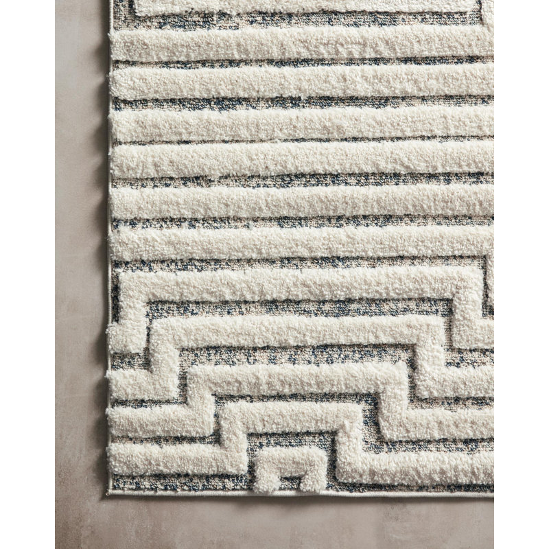 Tapis ivoire à motif géométrique Divers, Tapis de couloir 2 pi 7 po x 7 pi 8 po