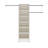 Illyria 6-Shelf Closet Tower with 3 Adjustable Clothing Rods