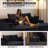 78.7”Modular Loveseat Chaise Lounge Chair Indoor, Oversized Corduroy Sleeper Sofa Bed, h Deep Seat Cloud Couch Sleeper Reading Chairs Sofas Couches No Assembly Required for Living Room Bedroom-1423157897