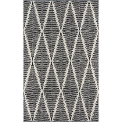 River Geometric Handmade Flatweave Area Rug