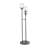 Cole And Grey Metal Tall Floor Hurricane Lamp With 3 Posts And Round Base