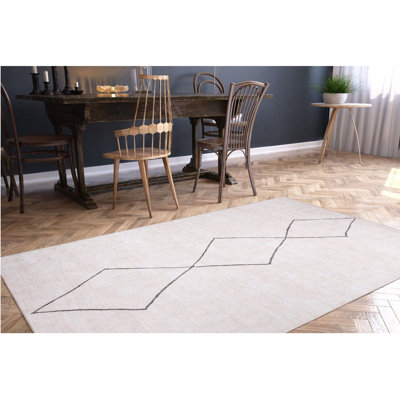 Elegant Hall Carpet (2.5 x 7.5 ft), 100% Polyester, 1.1 lbs/sq ft | 4 mm Pile Height, Recycled Poly Cotton Underside | Machine Washable, Eco-Friendly | Perfect for Entryways, Living Rooms & Hallways