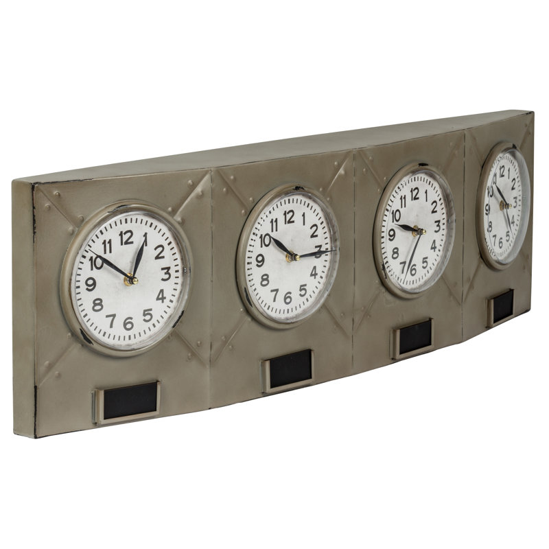 Beauford Metal Wall Clock