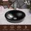 Aluminum Hand Hammered Metal Oval Skirted Bathroom Vanity Sink 17"-1681102037