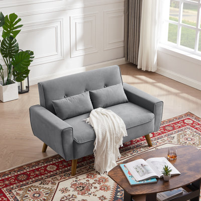 Herschel Fabric 48.82'' Reception Loveseat