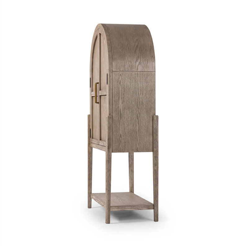 American Style Retro Simple Bookcase, Gray