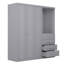 Kimberley 3 Door 4 Drawer Combi Fitment Wardrobe-120612139