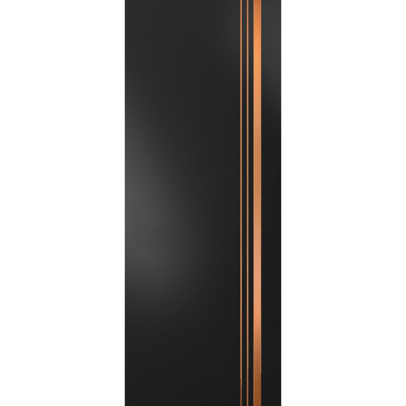 Porte pliante à panneaux en bois, Noir mat, 36 po x 96 po