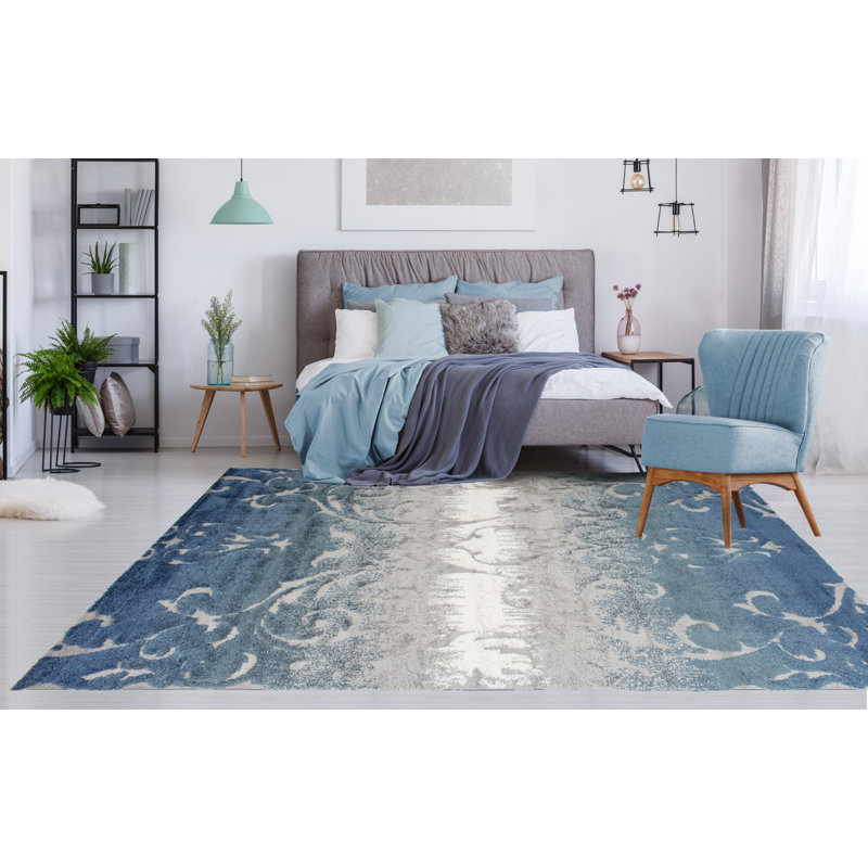 Aaeden Floral Indoor Rug, Rectangle 5'4" x 8'