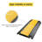 Yescom Cable Ramp Protector 3 Channel Garden Hose Protecitive 44000 Lbs Load Capacity Heavy Duty Speed Bump for Road Driveway Walkway
