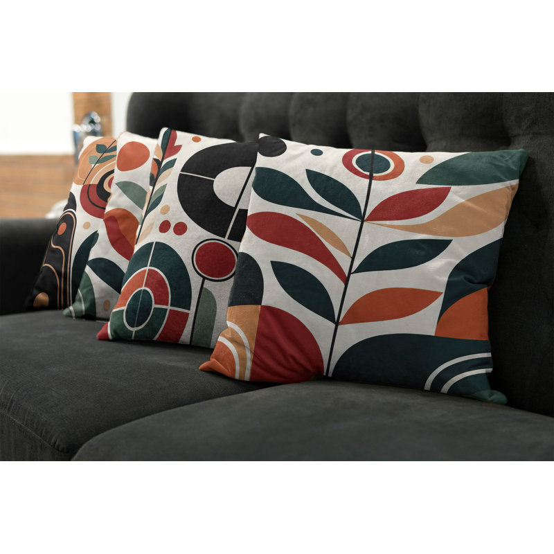 Floral Outdoor Reversible Pillow Cover, 24"H x 24"W
