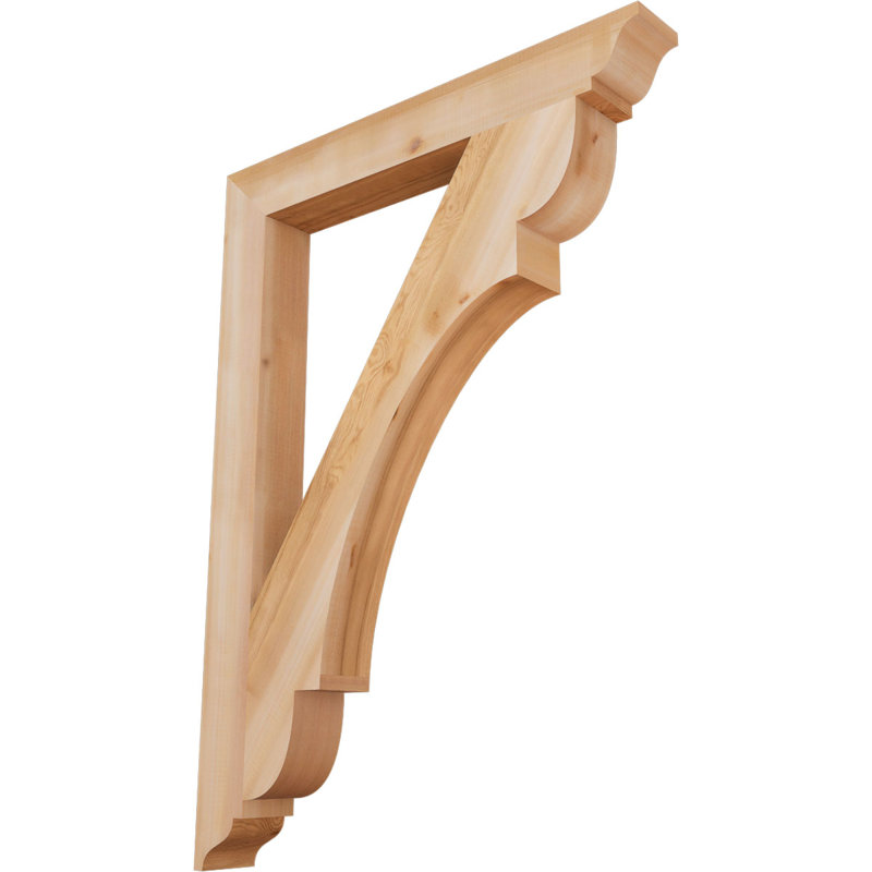 Support olympique traditionnel, H 44 po x l 3,5 po x P 32 po, Cèdre rouge de l'Ouest (lisse)