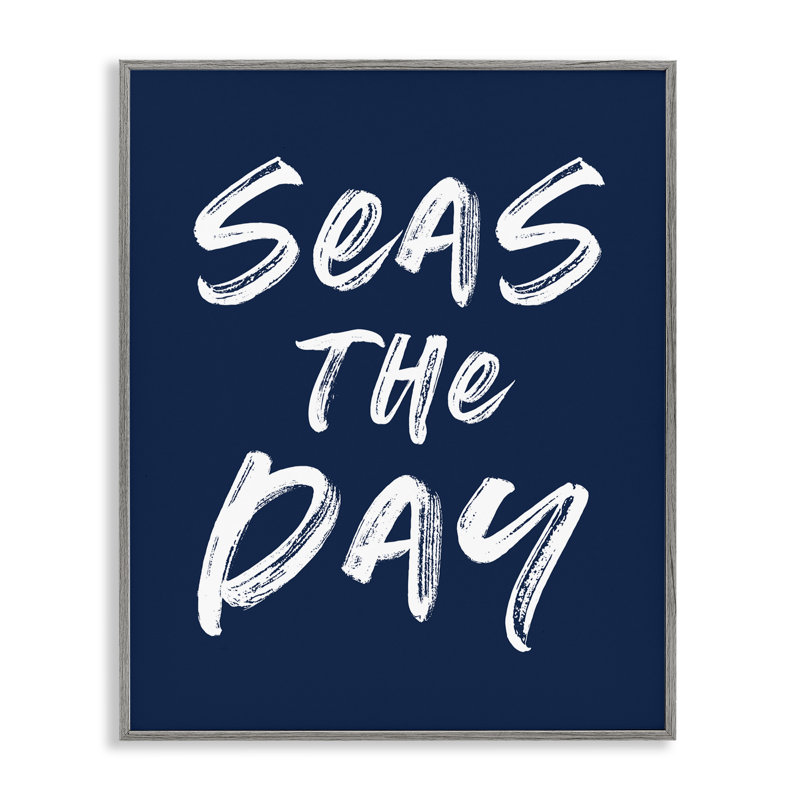 «Seas The Day Sentiment», estampe numérique giclée, Estampe numérique Farmhouse, H 14 po x l 11 po