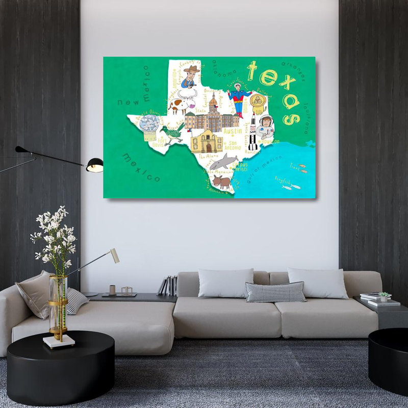 «World Menagerie Daly», Carla Gallery, art illustré sur toile, H 33 po x l 48 po