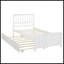Lit plateforme simple avec lit gigogne-338808069