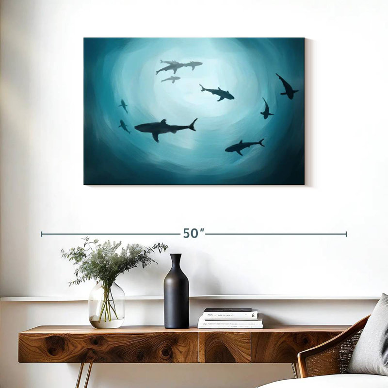 Shark Silhouette, 24" H x 36" W