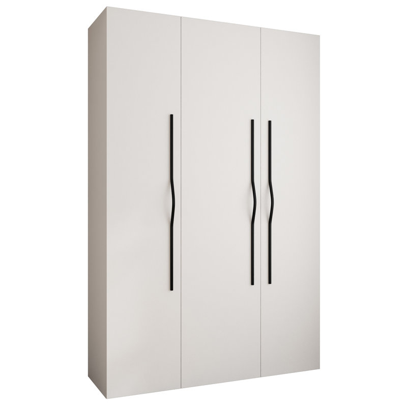 3 Door Wardrobe, 245.5 cm H x 160 cm W x 40 cm D