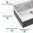 30" Drop In Kitchen Sink With Ledge To Enhance Space - 18 Gauge Stainless Steel Workstation For More