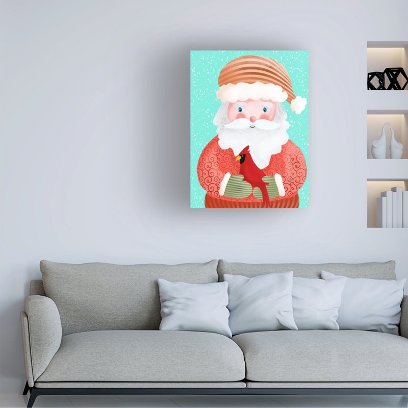 "Santa Pack I" sur toile, H 19 po x l 14 po