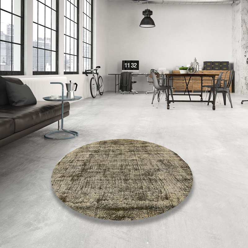 Tapis gris, Rond 7 pi
