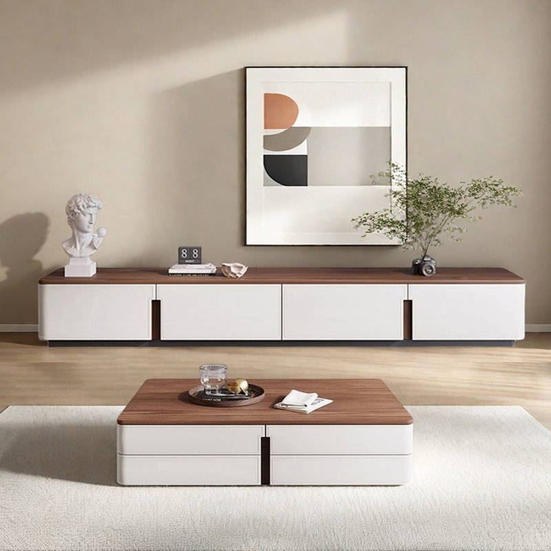 Meuble télé et table basse Modern, Blanc