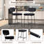 Tabourets de bar à hauteur de comptoir, tabourets de bar de 26 po, tabourets de comptoir de cuisine en tissu avec dossier, chaises de bar-107129730-116030171