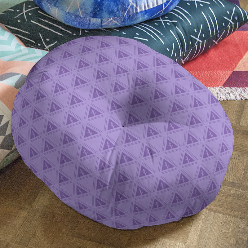 Coussin Theo Nath, 26 po x 26 po, Mauve foncé