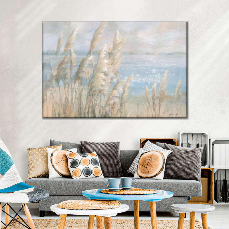 «Seaside Pampas Grass» sur toile, H 8 po x l 12 po x P 1 po