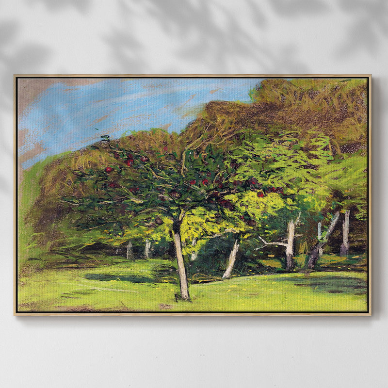 Fruitiers, 1865, reproduction d'art sur toile, H 41 po x l 27 po x P 2 po, Bois naturel