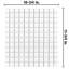 Carreau de mosaïque en porcelaine carré blanc mat 10-3 / 4 "x 11-3 / 4" Metro 1 "