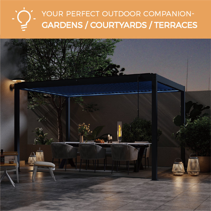 27-Bulb Solar Powered Outdoor Lantern, 49.5" H x 29" W x 29" D