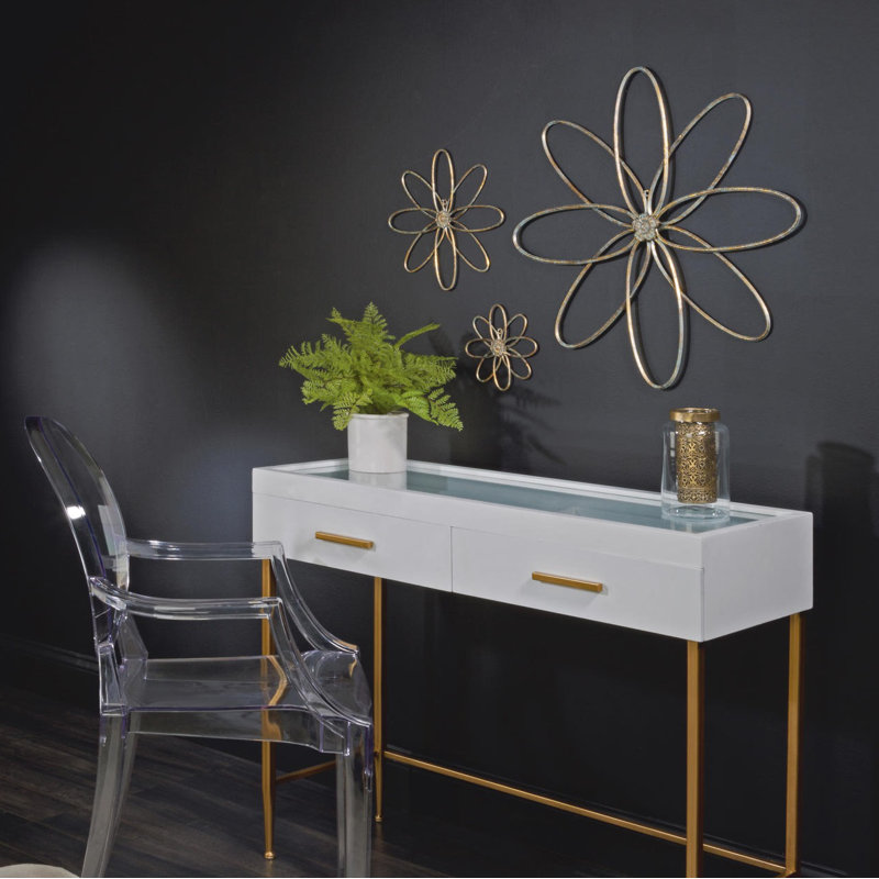Glam Plants & Flowers Wall Decor on Metal
