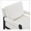 Fauteuil d'appoint rembourré en chenille de style Mid-Century avec sièges confortables et design élégant pour tout espace de vie-176772176