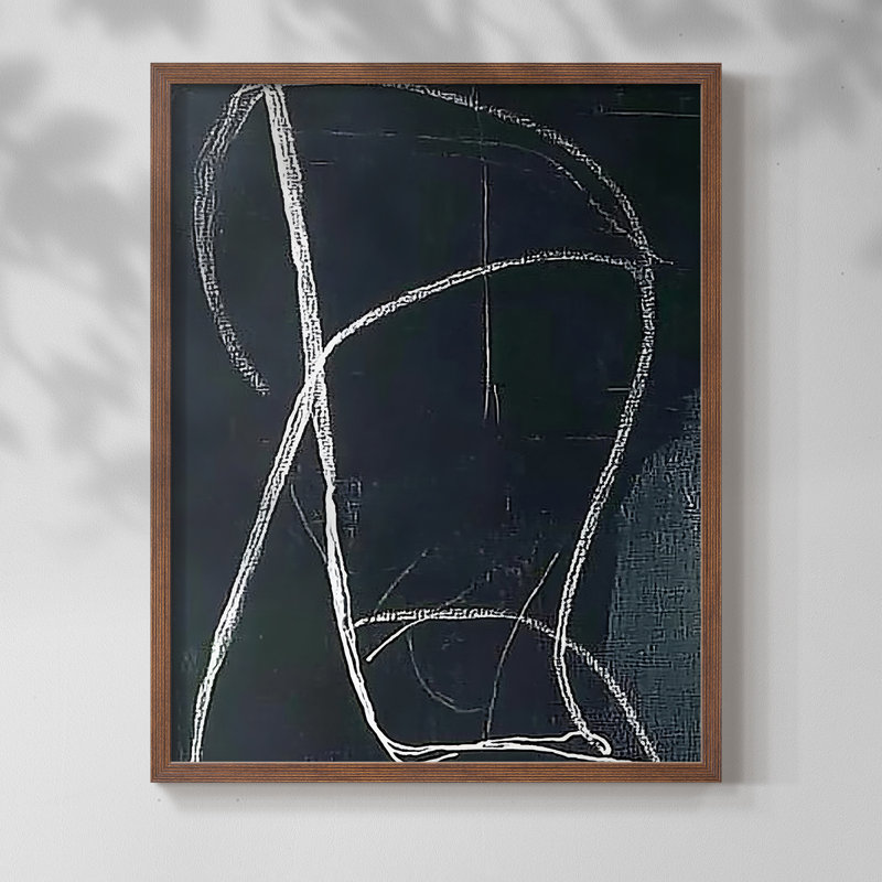 "ABSTRACT Series DCXV III" par J Paul, H 11 po x l 9 po, Noyer