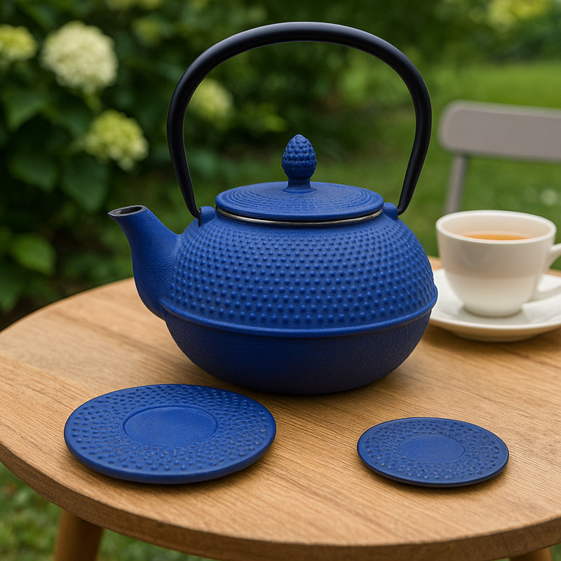 Extrait rond en fonte, Bleu