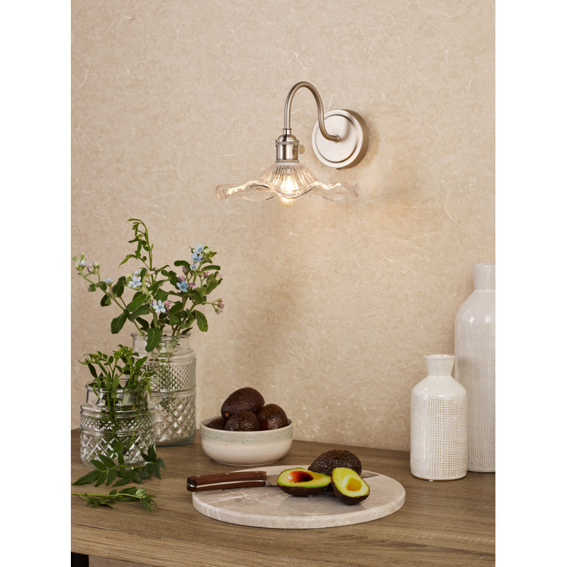 Wall Light, Antique Chrome