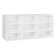 Neldean Storage Organizer Open Bookshelf Set- Half Size Cubes