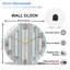 Horloge murale horloge murale en verre 12 po