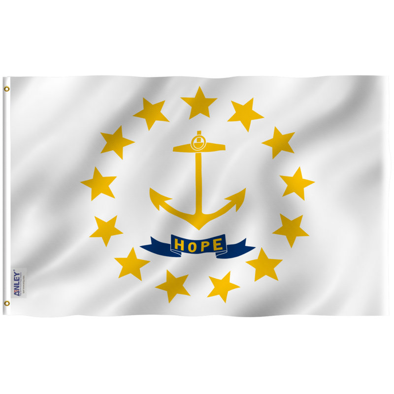 Drapeau de maison en polyester RhodeIsland H 36 po x l 60 po Fly Breeze
