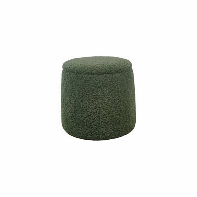 Repose-pieds rond avec rangement, Vert
