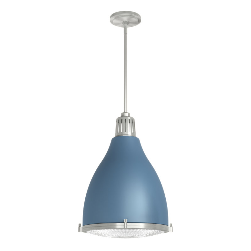 Bluff View 3 - Light Dome Pendant, Indigo Blue, Medium, 3 Lights