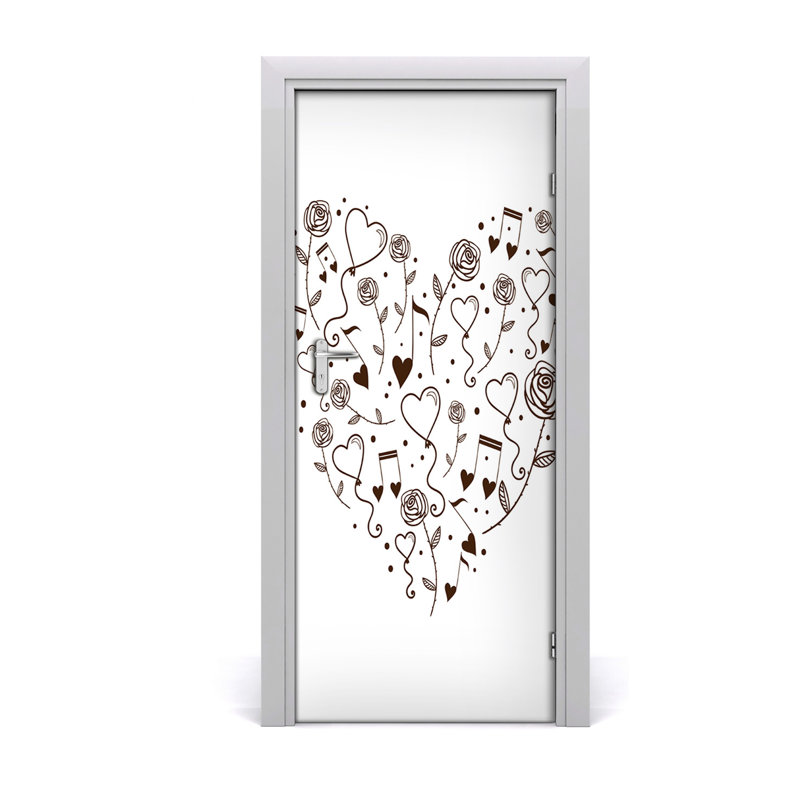 Heart House Door Decal