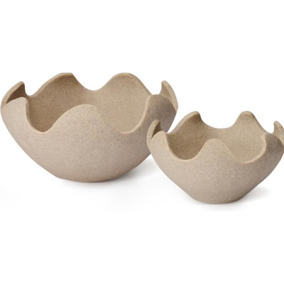 Wavy Decorative Bowls Set Of 2
