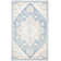 Cyrilmagnin Hand Tufted Wool Cotton Oriental Rug in Ivory/Blue